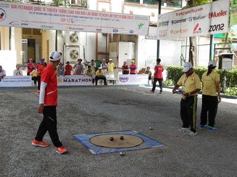 Ouverture du Tournoi international de pétanque à Hô Chi Minh-Ville